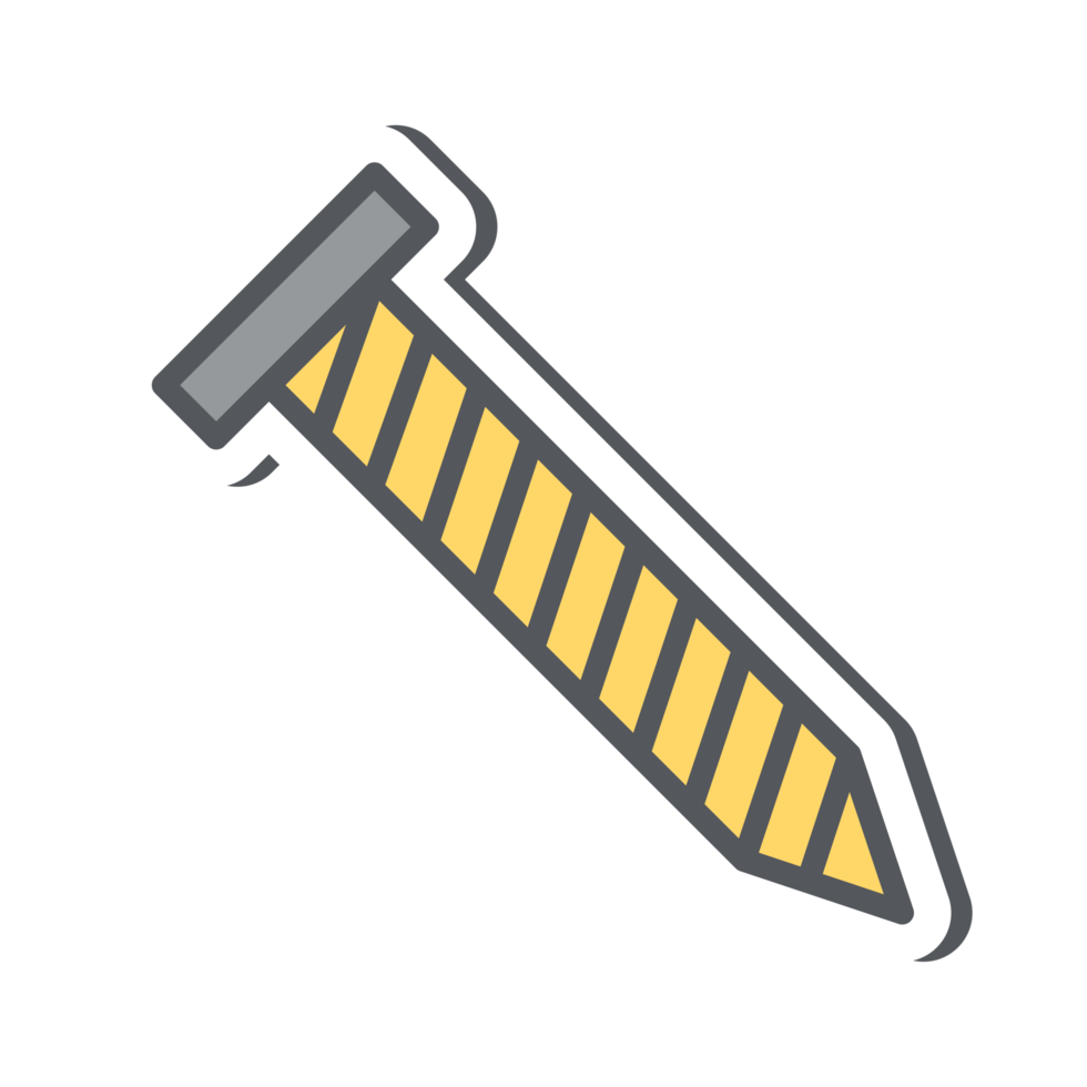 bolt minimalist construction tools sticker collection set png