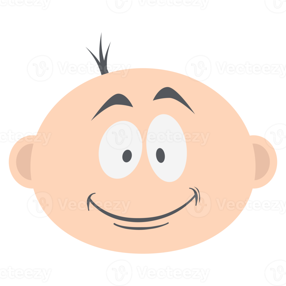 baby boy head emoticon face expression collection png