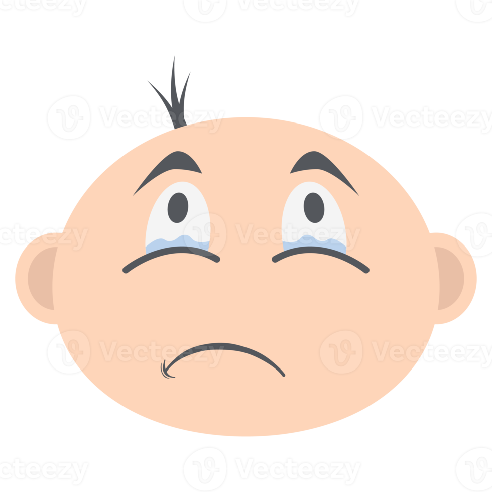 baby boy head emoticon face expression collection png