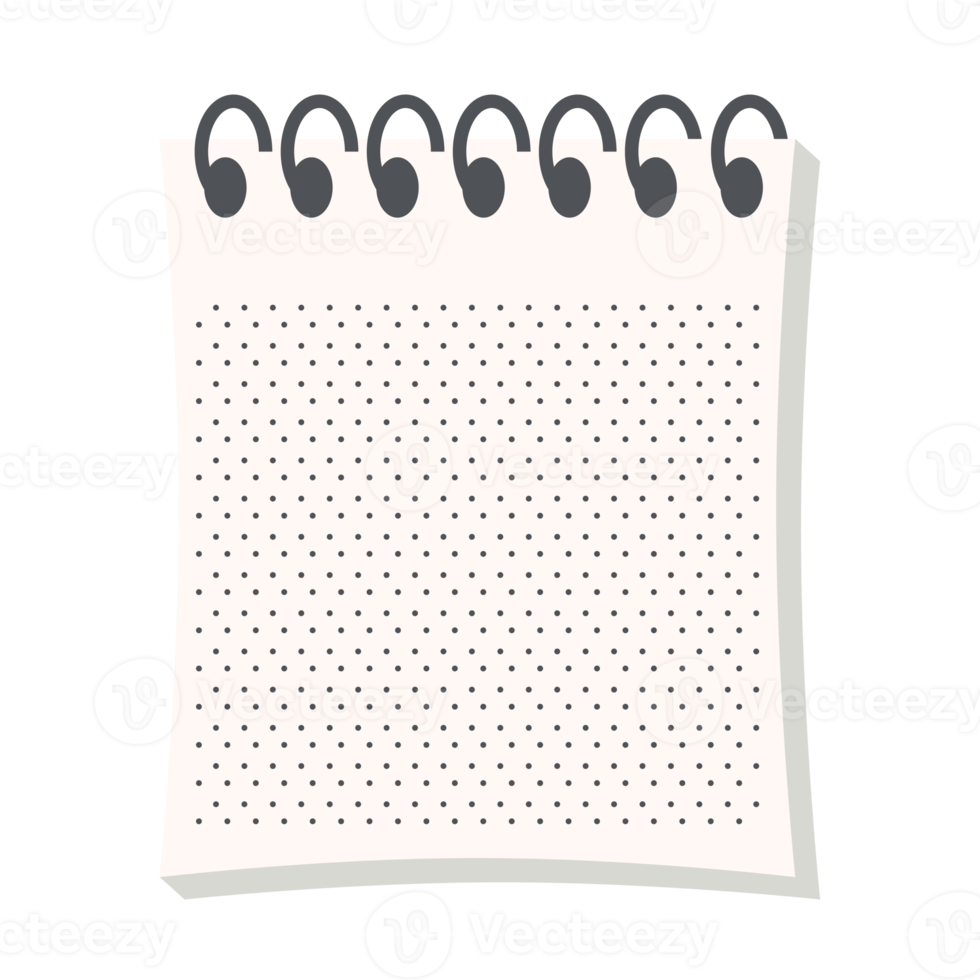 bloc-notes vierge millimètre bloc papier à carreaux texture variation ensemble de collection png