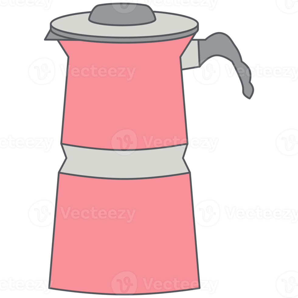 utilidad de herramientas de cafetera de tetera simple png