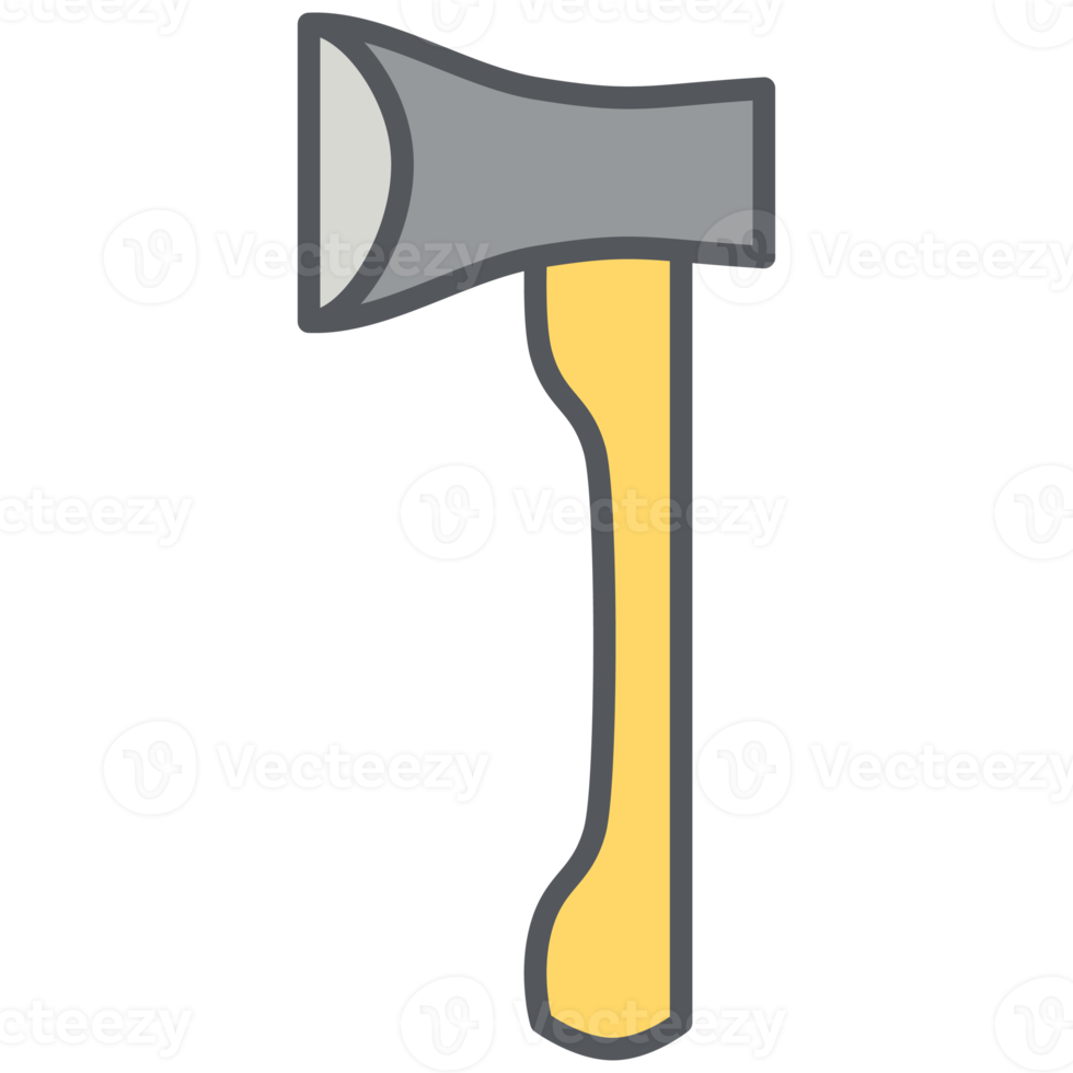 hatchet construction tools icon set collection png