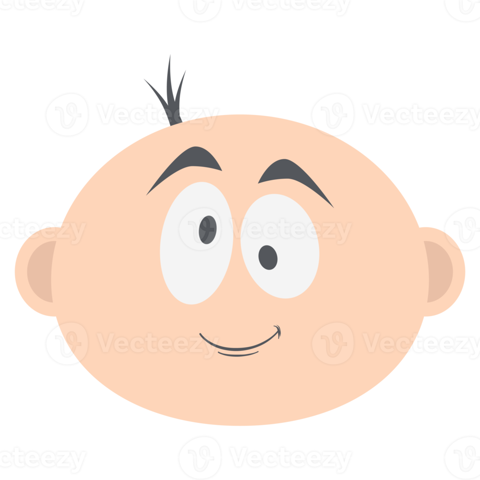 bambino ragazzo testa emoticon viso espressione collezione png