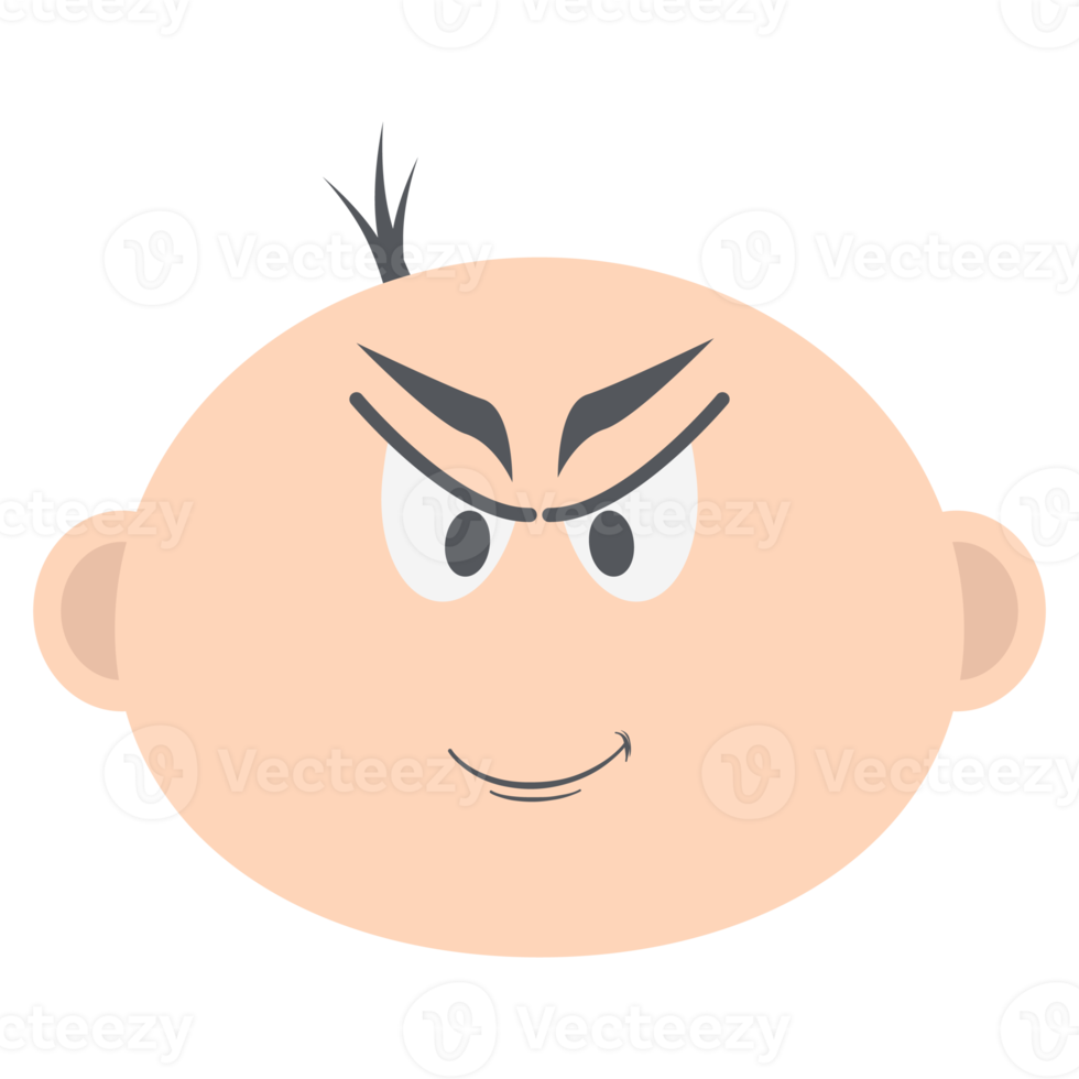 baby boy head emoticon face expression collection png