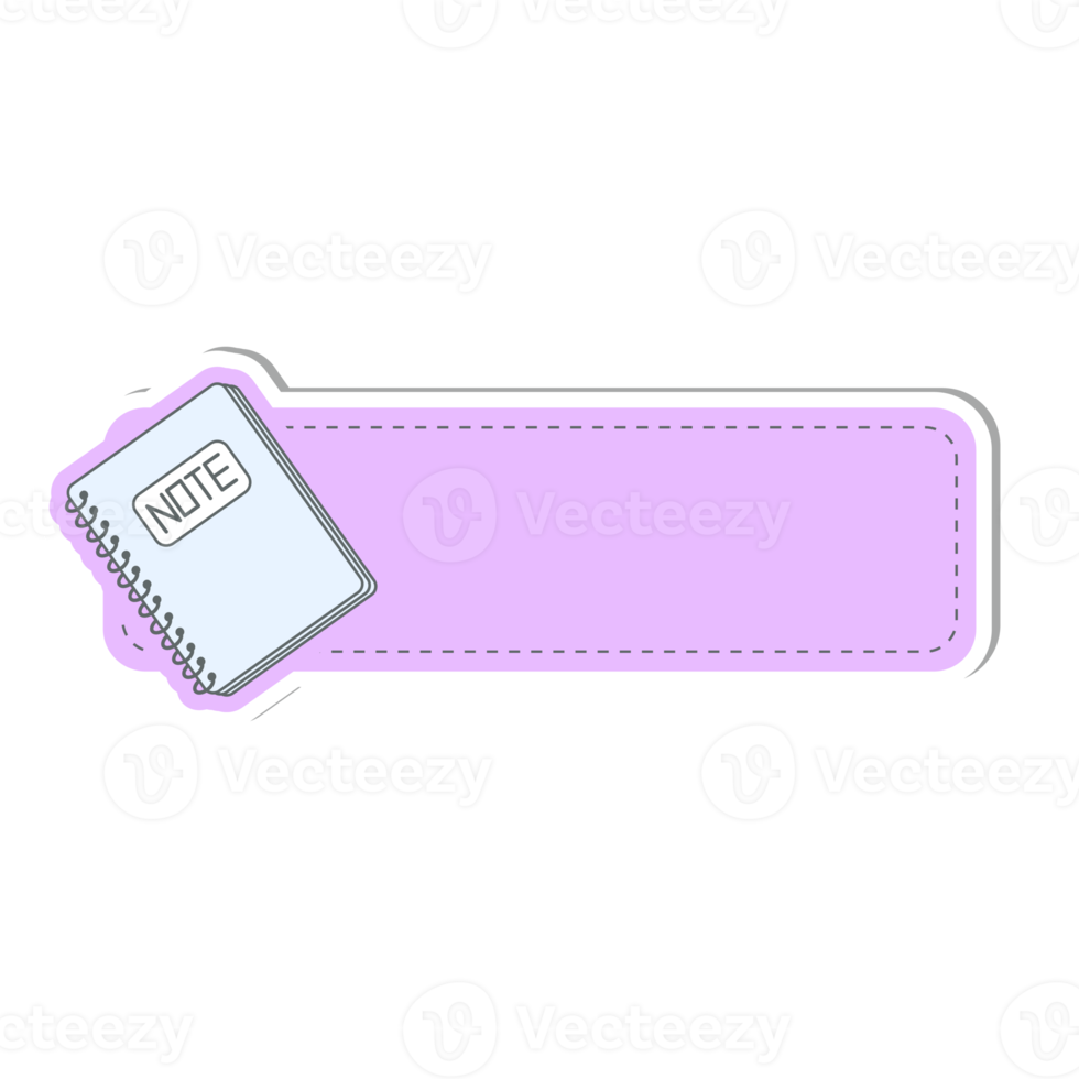 notebook cute label name tags sticker png