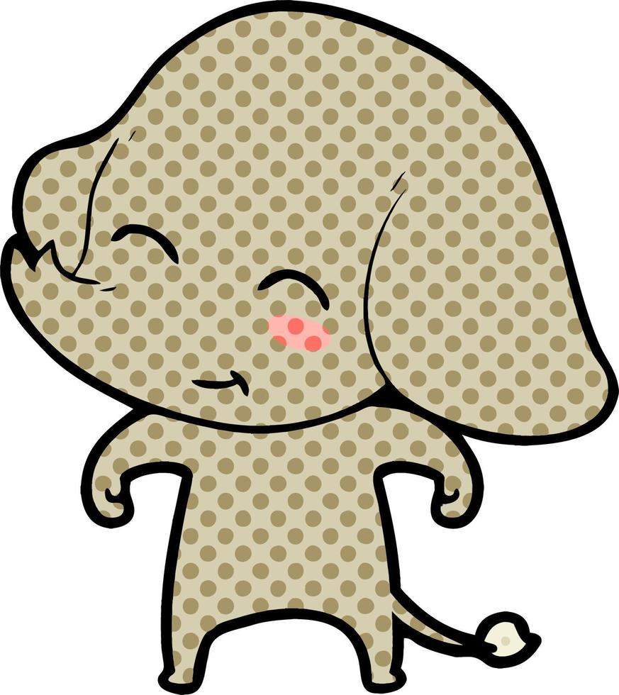 cute cartoon elephant vector