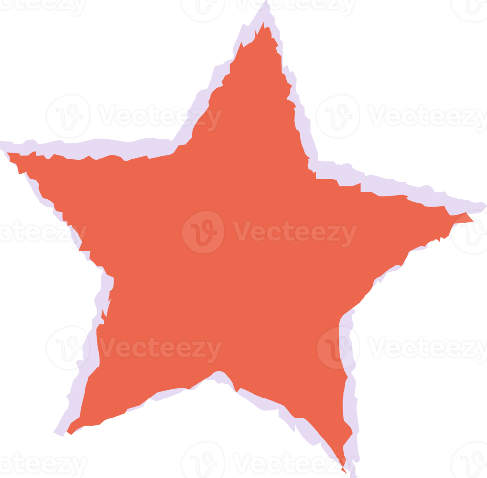 paper star element png