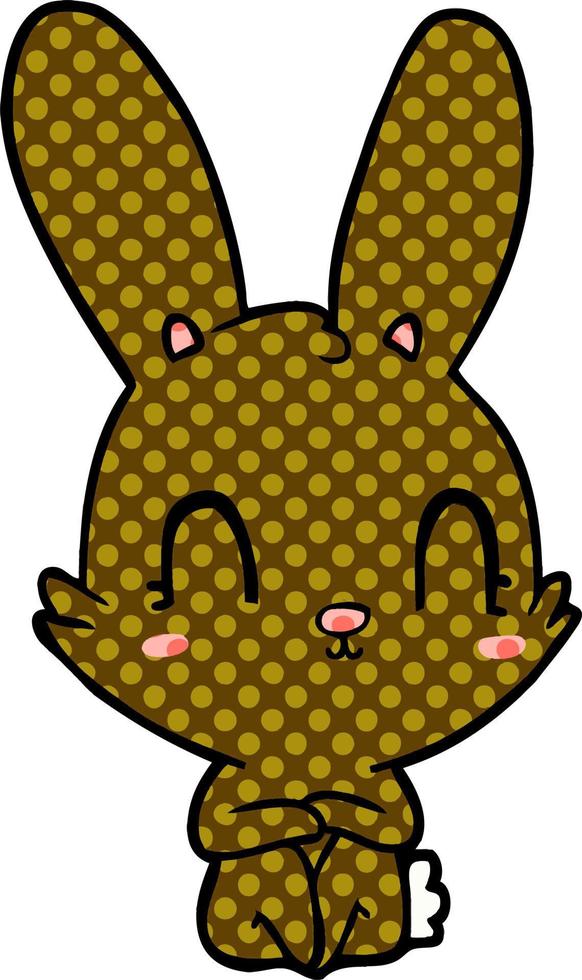 cute cartoon rabbit vector