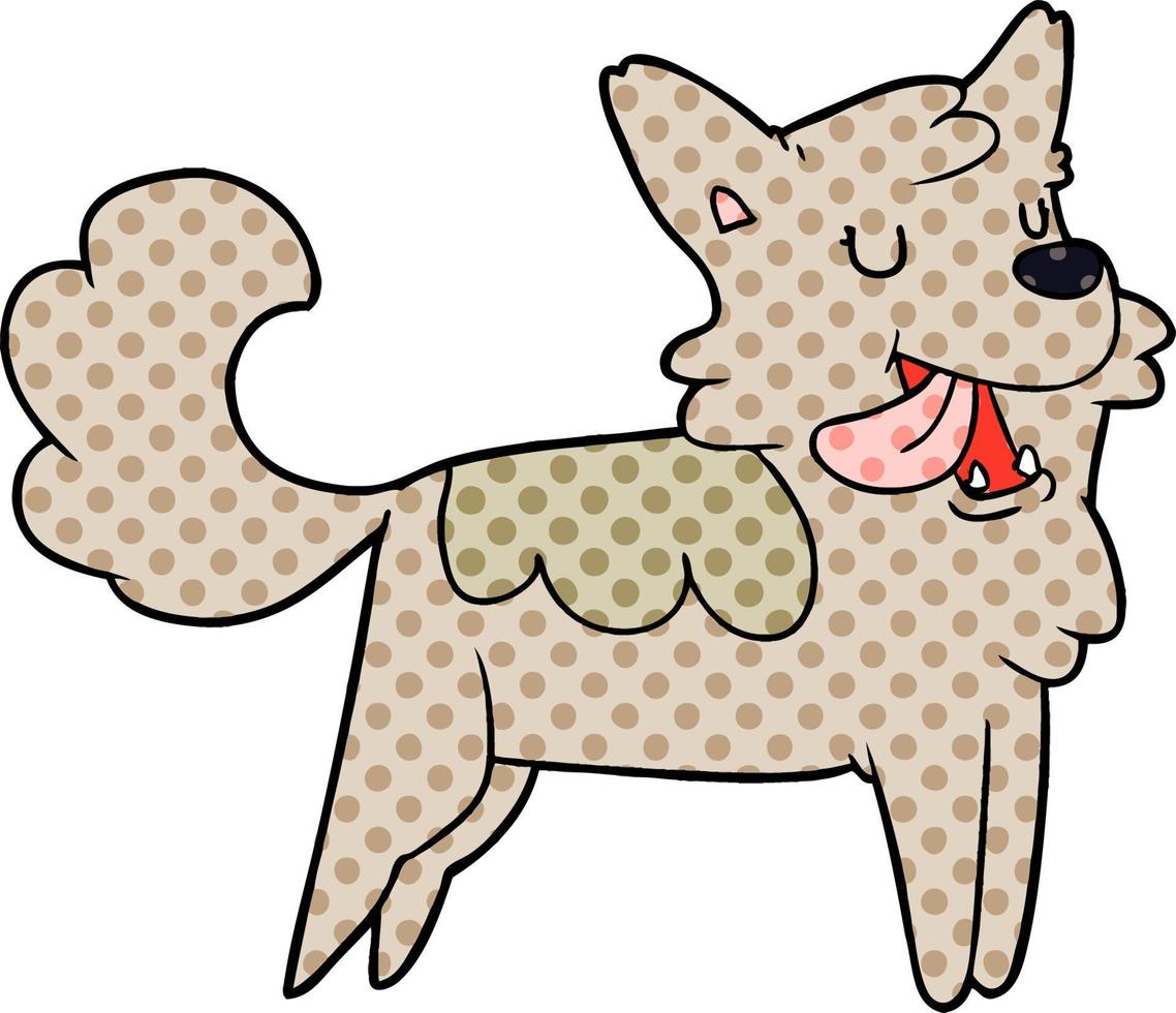 cartoon happy dog vector