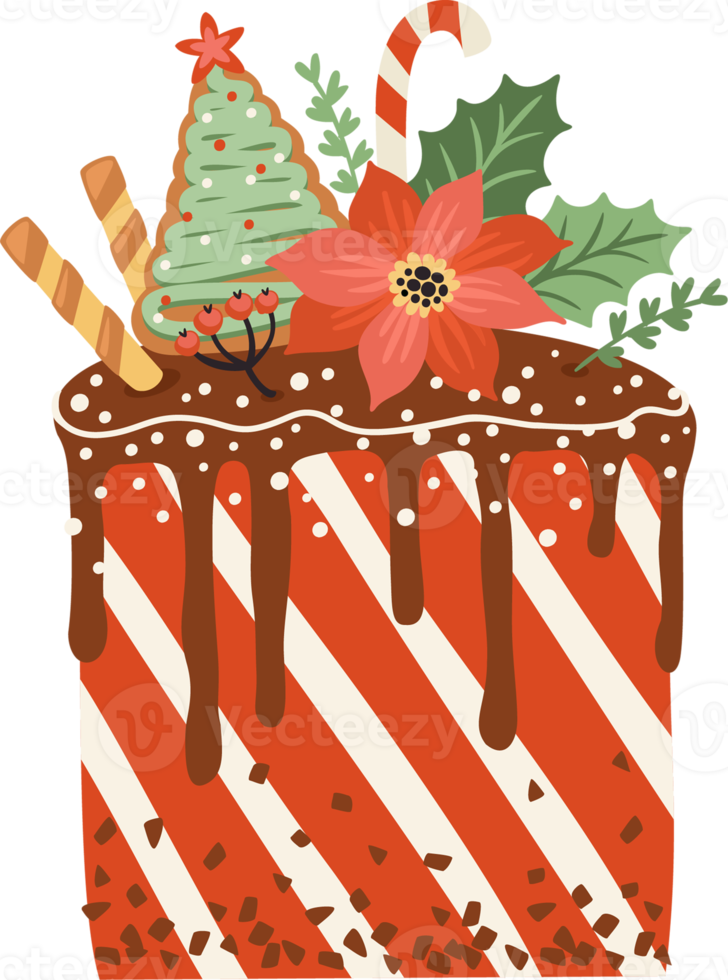 dulce de navidad ilustración aislada. png