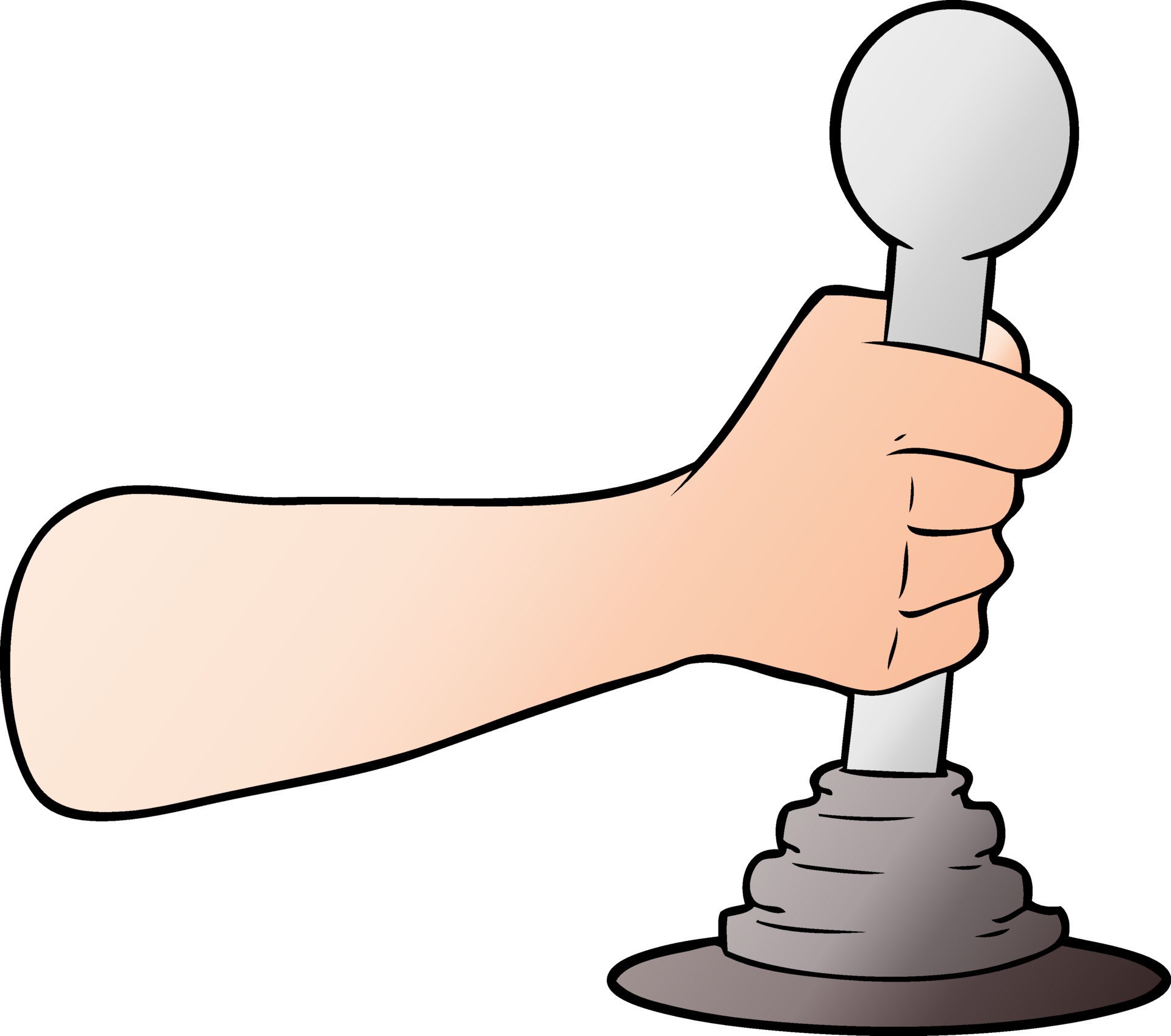 cartoon hand pulling lever 12421540 Vector Art at Vecteezy