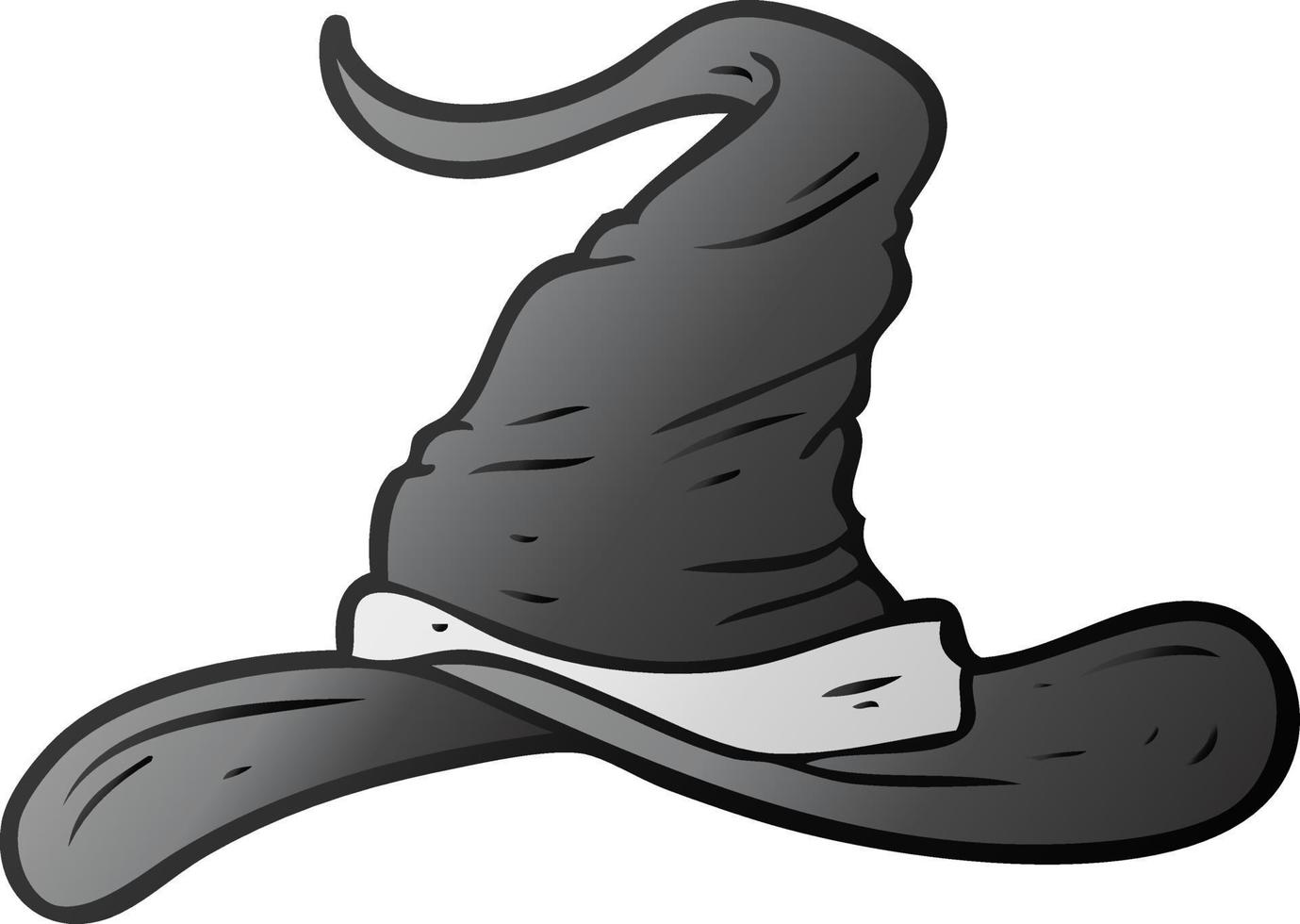 cartoon wizards hat vector