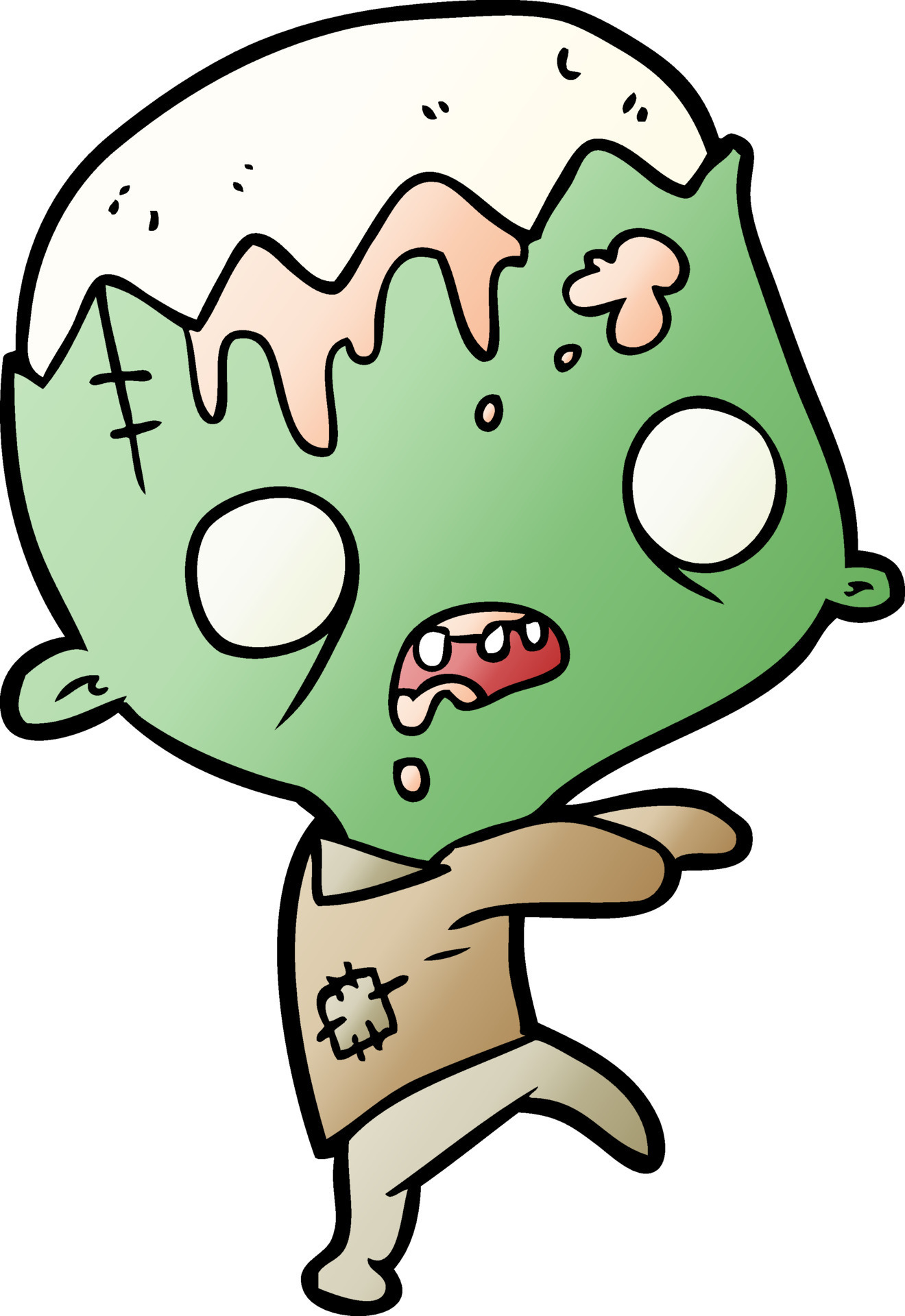 cute cartoon zombie 12421558 Vector Art at Vecteezy