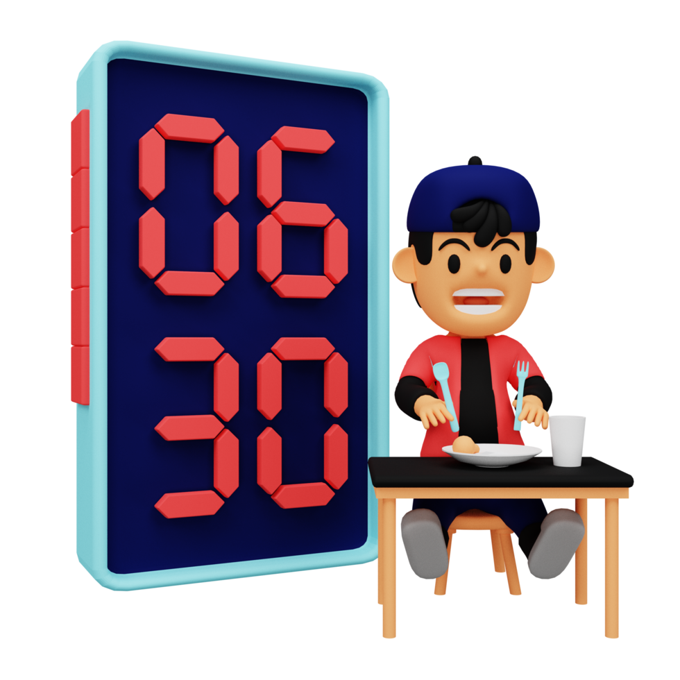 3d time management illustration png