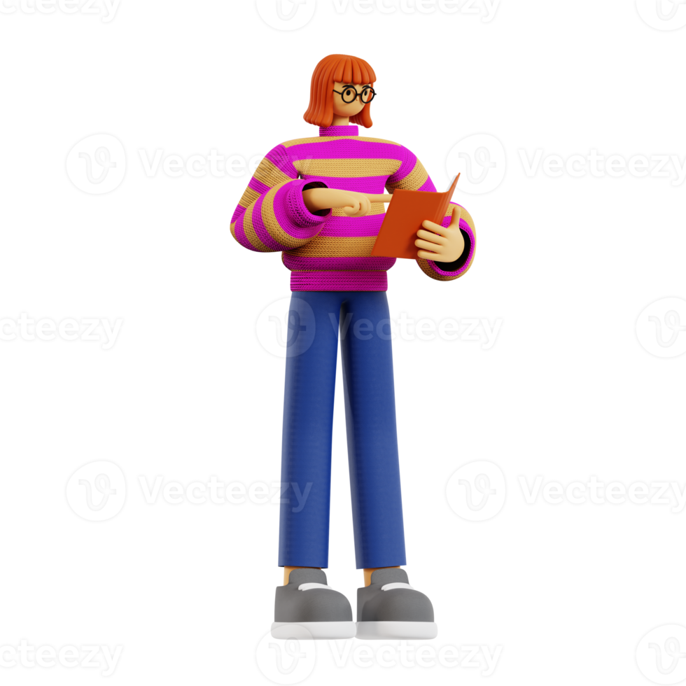 libro de lectura del profesor 3d png