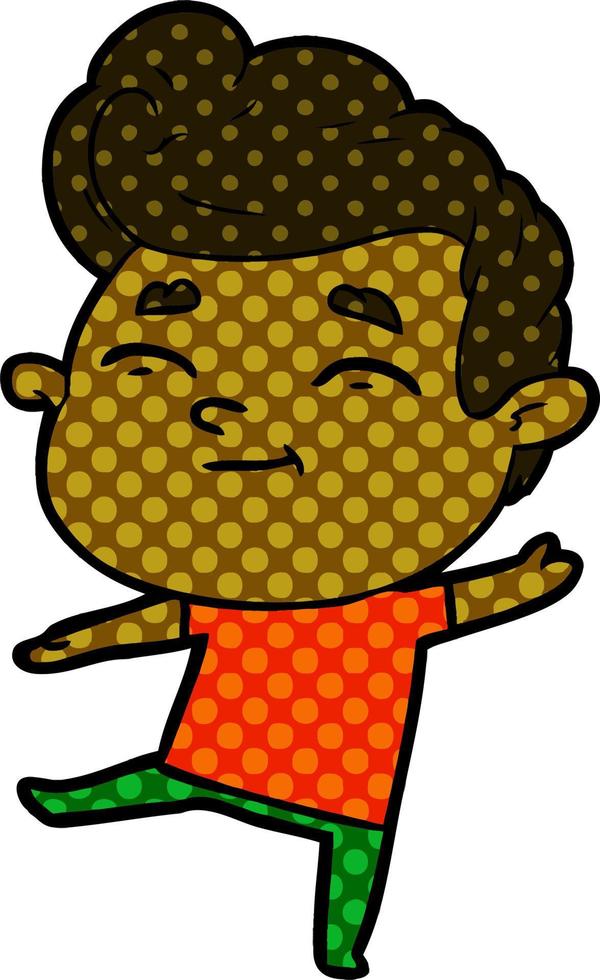 happy cartoon man vector