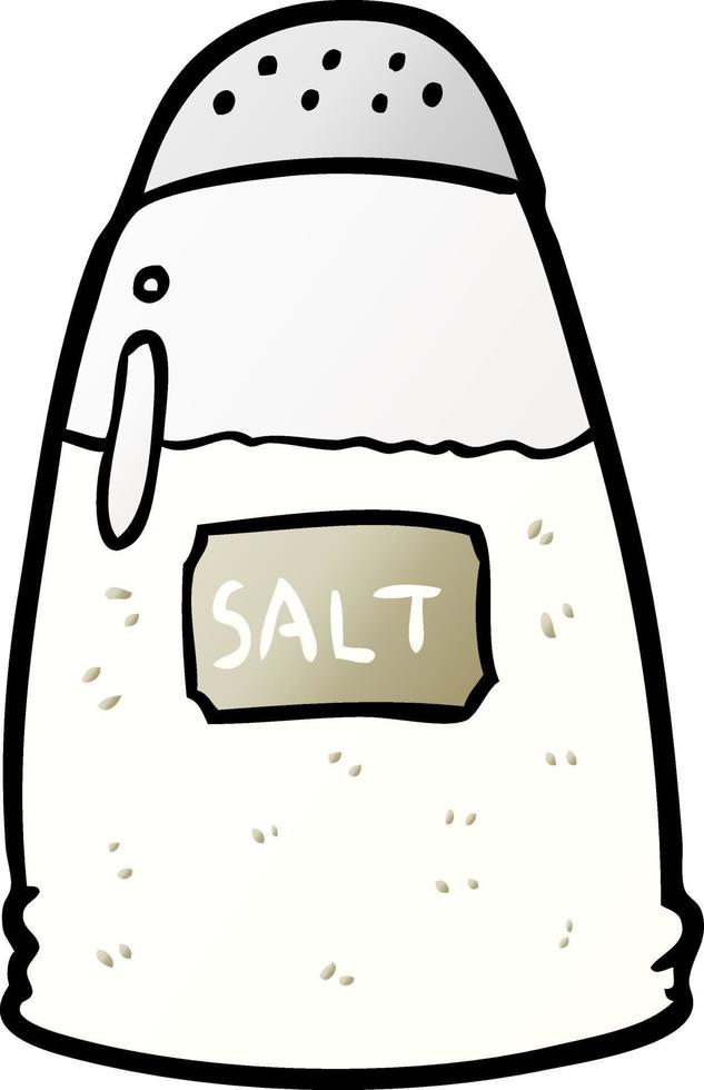 cartoon salt shaker vector