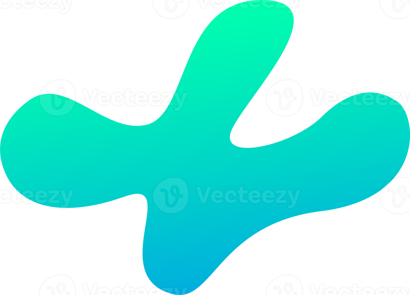 Blob design shape. PNG with transparent background