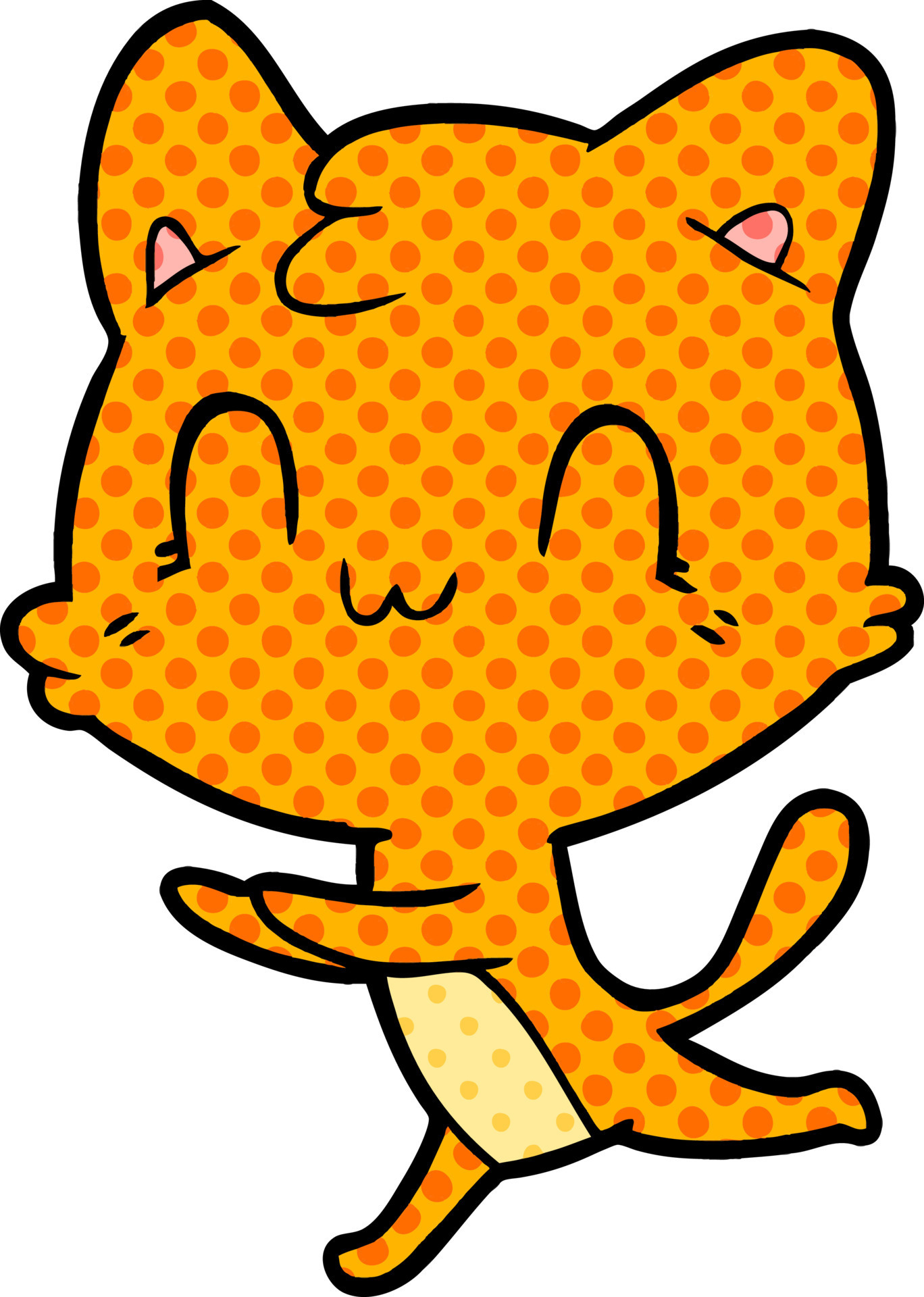 Cartoon Happy Cat 12422240 Vector Art At Vecteezy Cartoon Happy Cat 12422240 Vector Art At Vecteezy