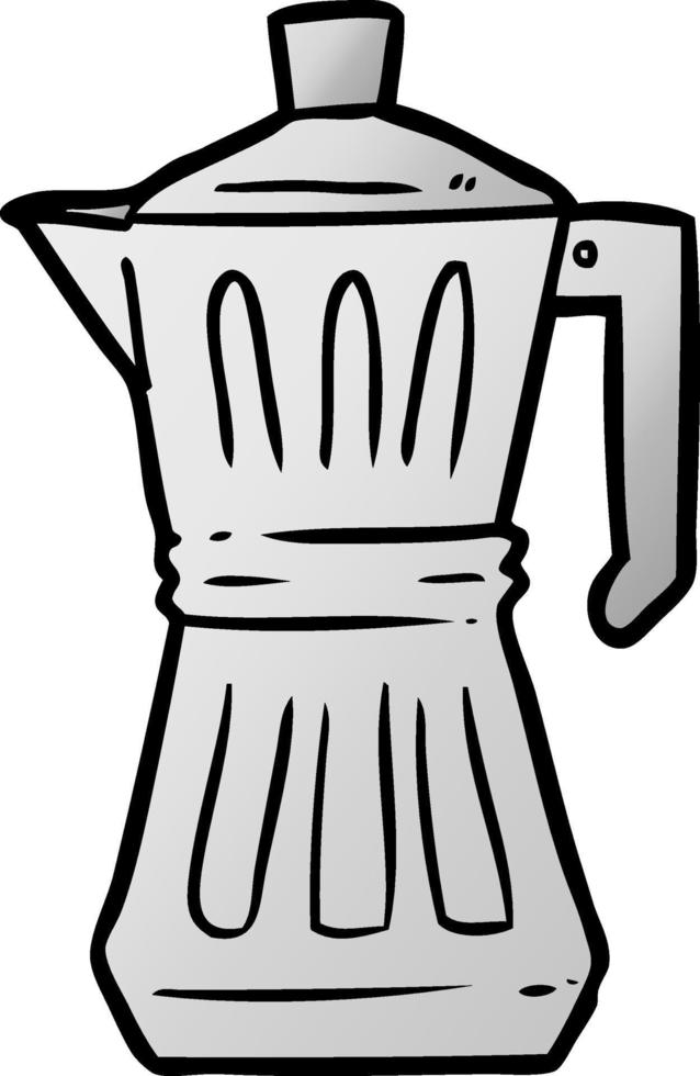 cartoon espresso maker vector