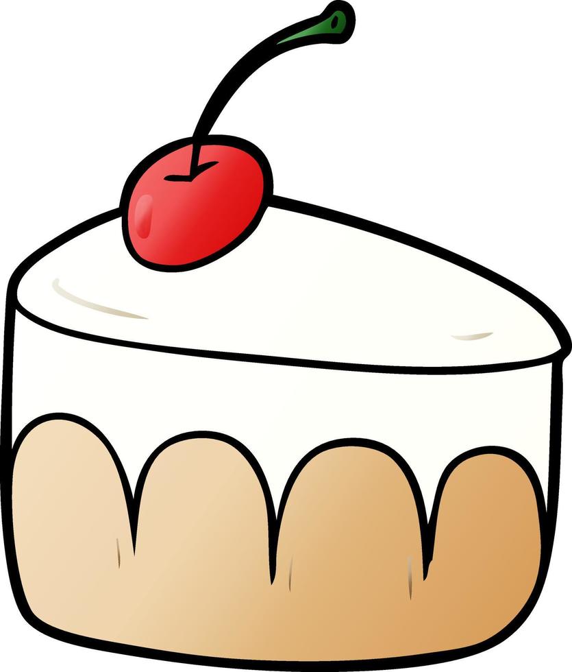 postre sabroso de dibujos animados vector