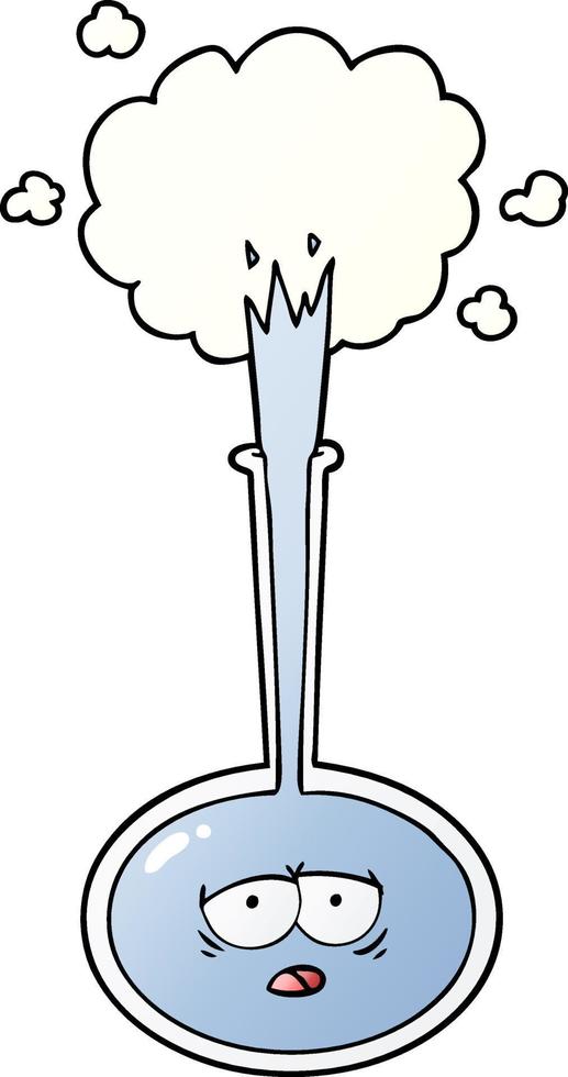 cartoon tired science experiment vector