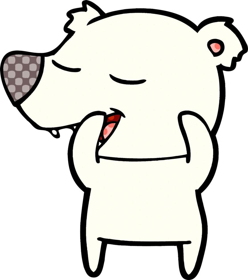 cartoon polar bear vector