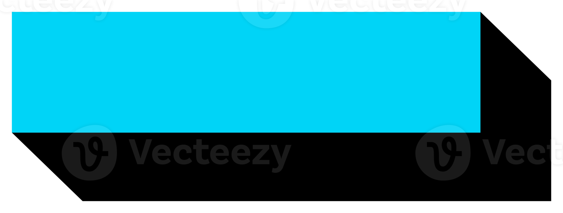 geometrisk objekt i svart och blå färger. png med transparent bakgrund