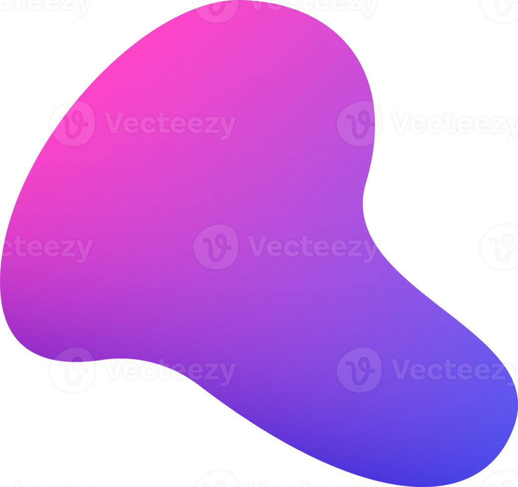 Blob design shape. PNG with transparent background