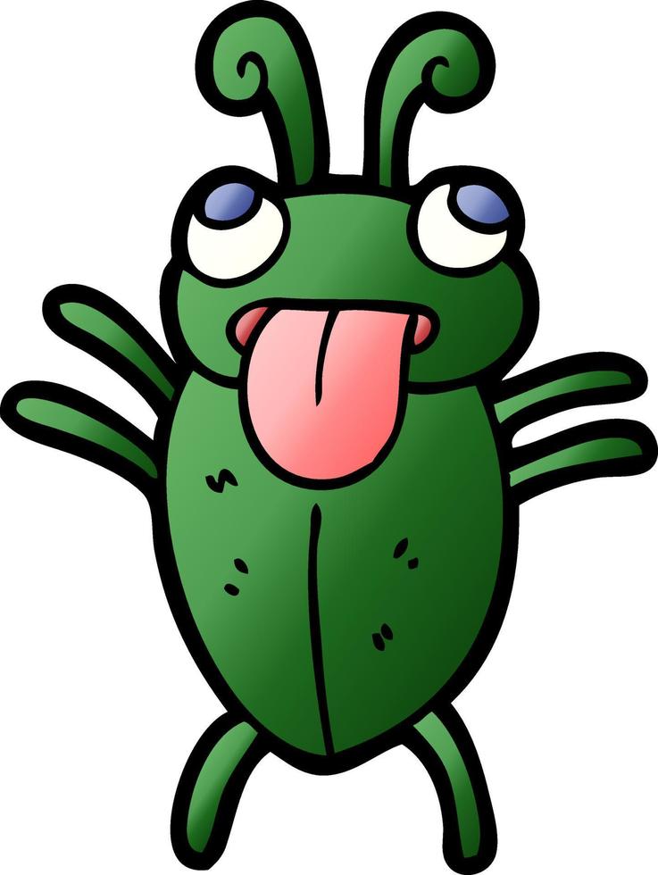 funny cartoon bug vector