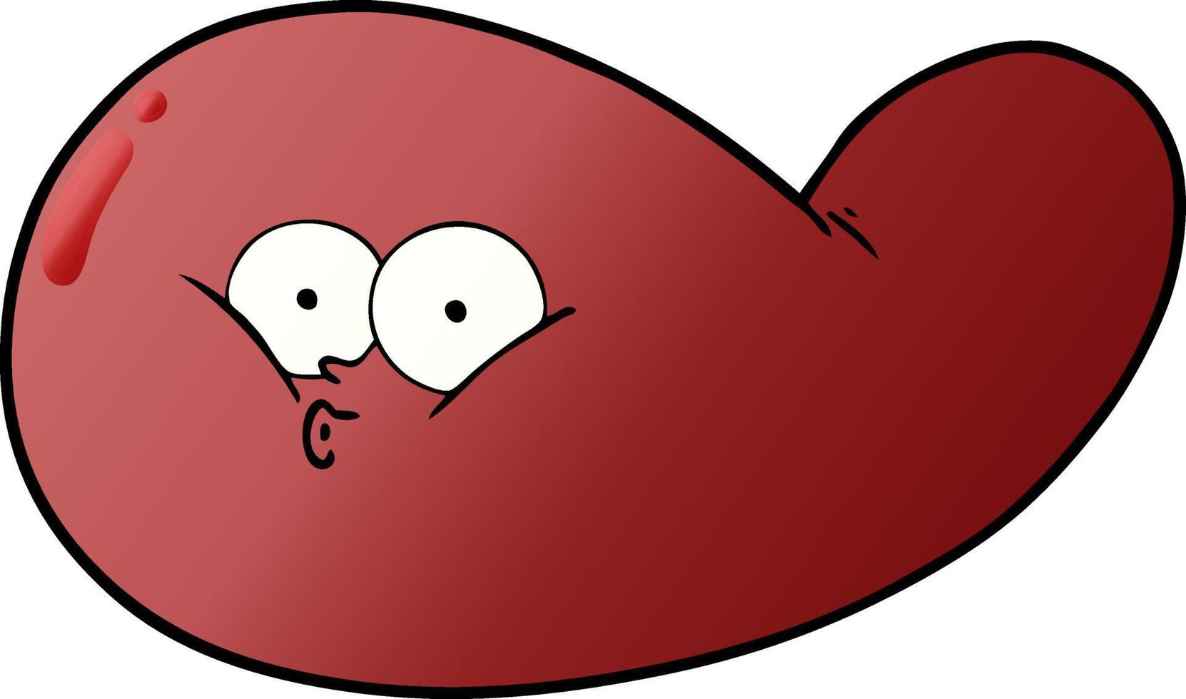 cartoon gall bladder vector