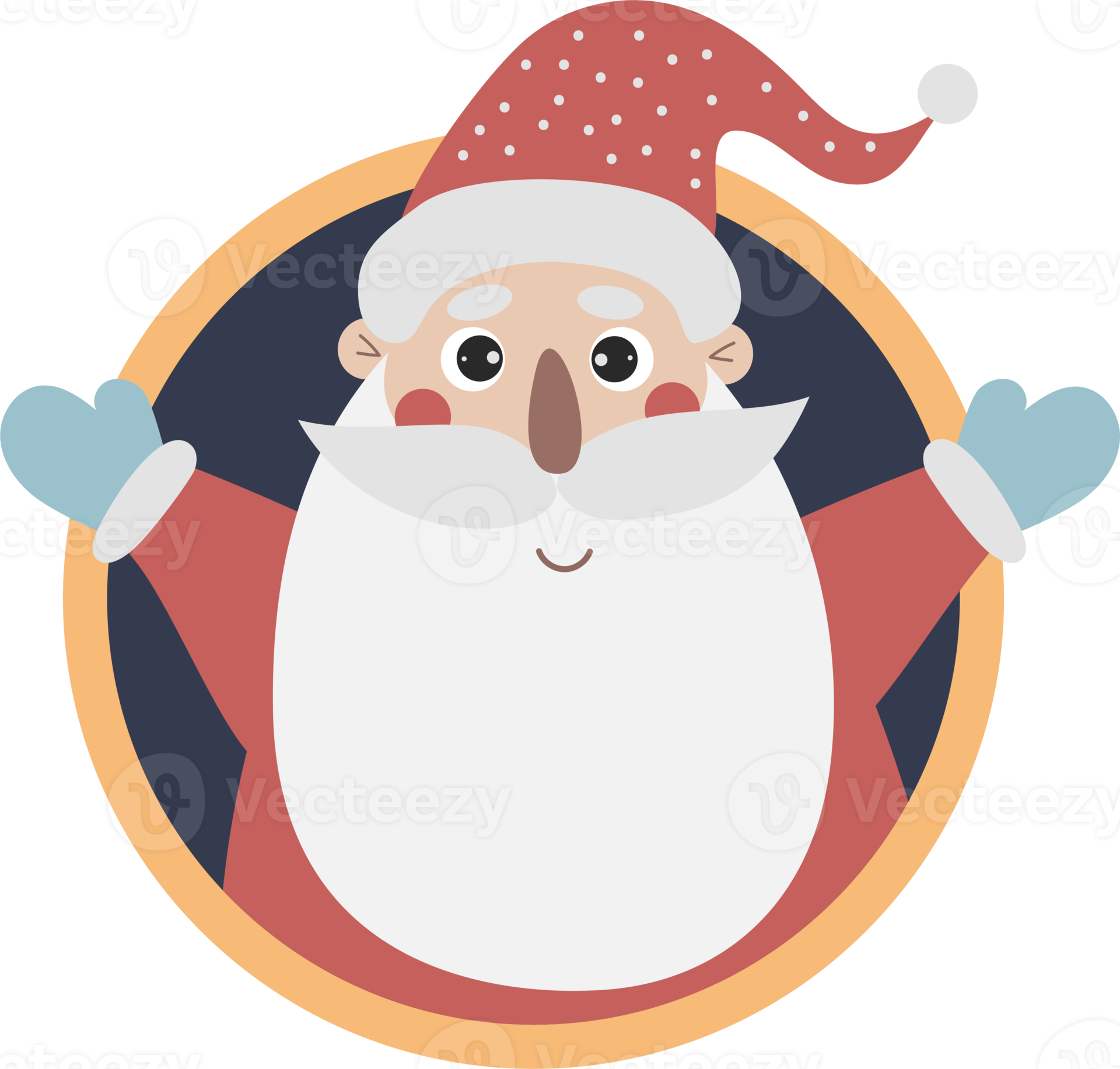 Happy Santa portrait 12423504 PNG