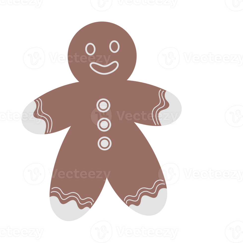 Sticker gingerbread man png