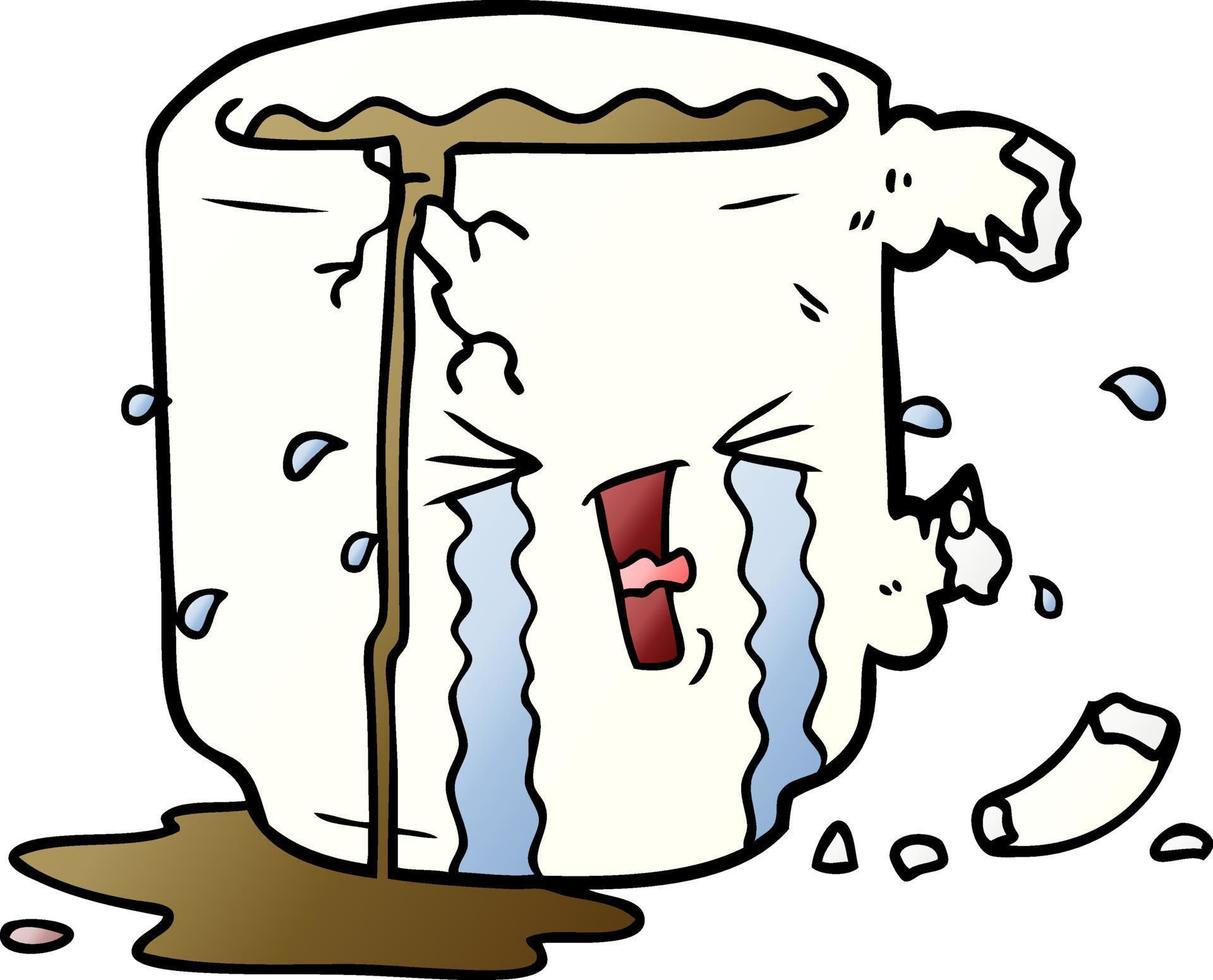 cartoon broken mug vector