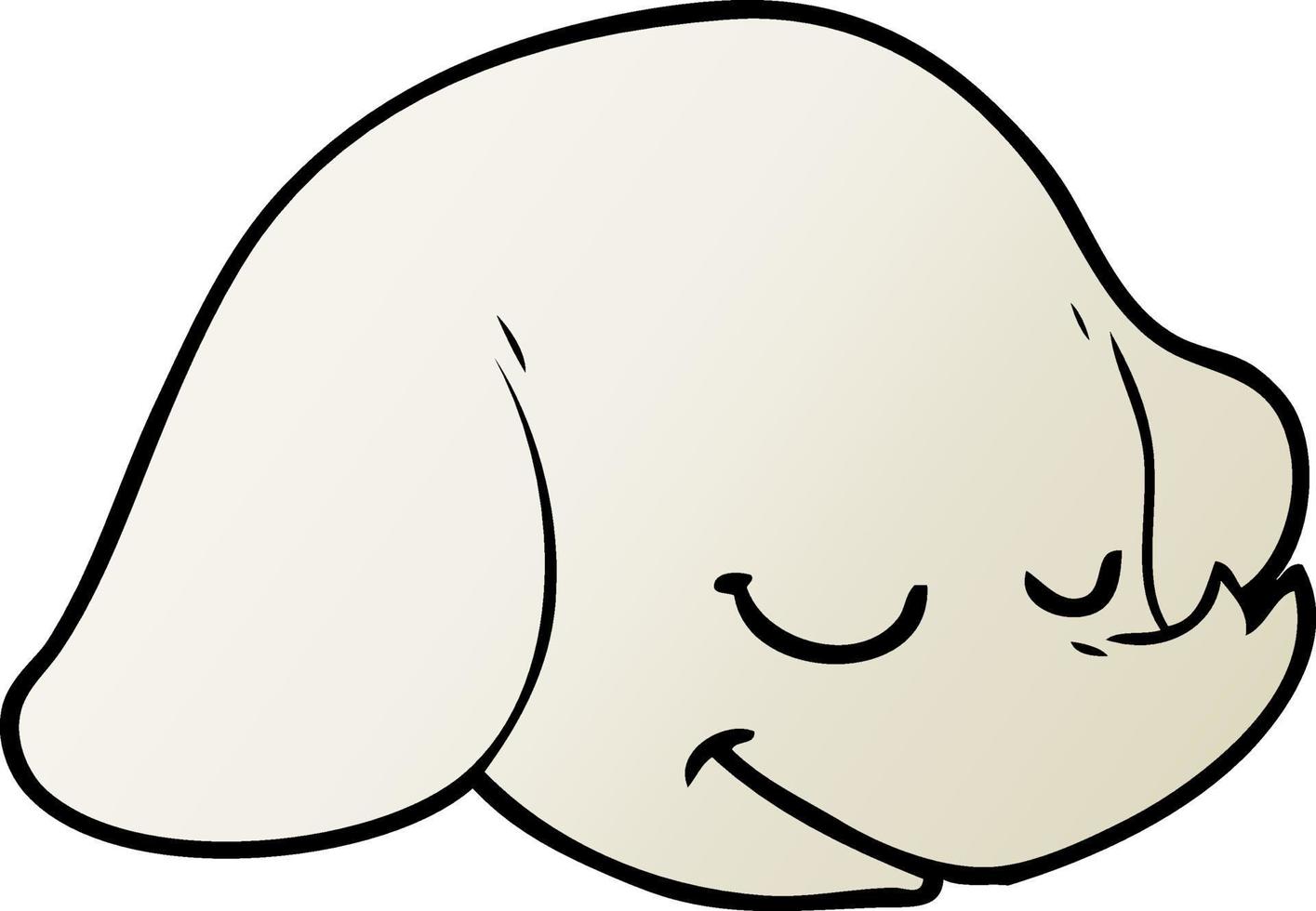 cartoon elephant face vector