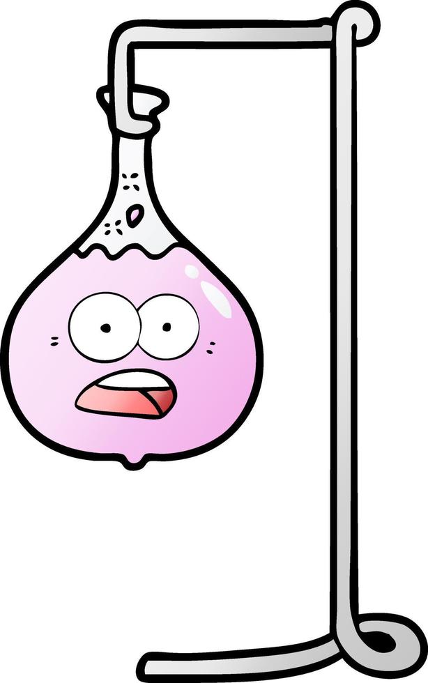 cartoon science experiment vector