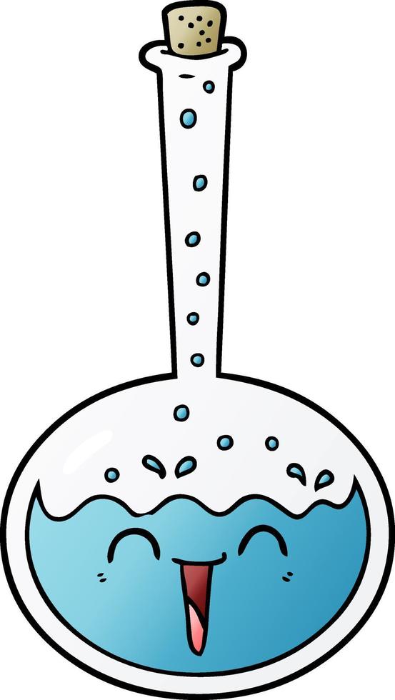 cartoon chemical potion vector