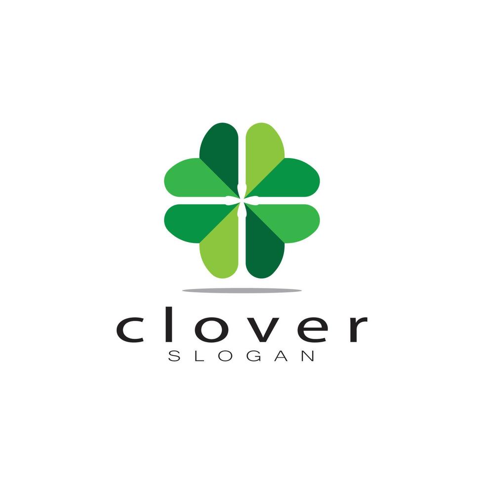 logo design inspiration icon illustration template vector clover or moringa leaves, for natural product design, health, medicine, clover and moringa agriculture, medicinal capsules