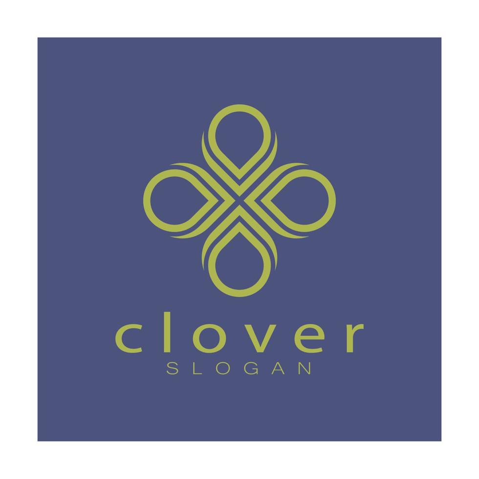 logo design inspiration icon illustration template vector clover or moringa leaves, for natural product design, health, medicine, clover and moringa agriculture, medicinal capsules