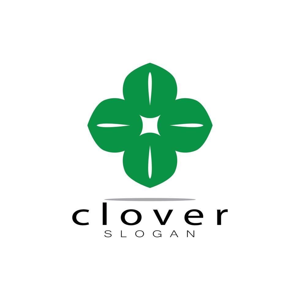 logo design inspiration icon illustration template vector clover or moringa leaves, for natural product design, health, medicine, clover and moringa agriculture, medicinal capsules