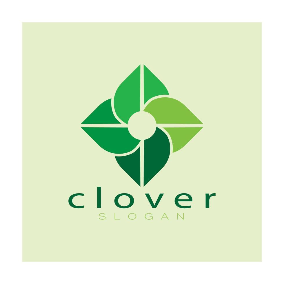 logo design inspiration icon illustration template vector clover or moringa leaves, for natural product design, health, medicine, clover and moringa agriculture, medicinal capsules