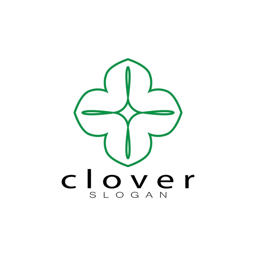 logo design inspiration icon illustration template vector clover or moringa leaves, for natural product design, health, medicine, clover and moringa agriculture, medicinal capsules