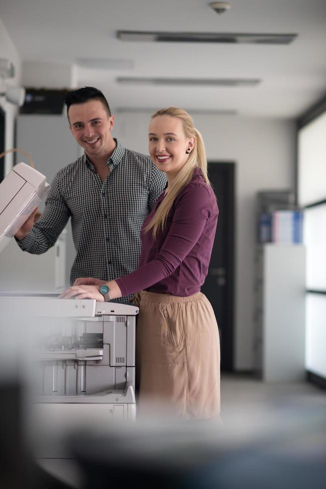 business couple copy documents photo