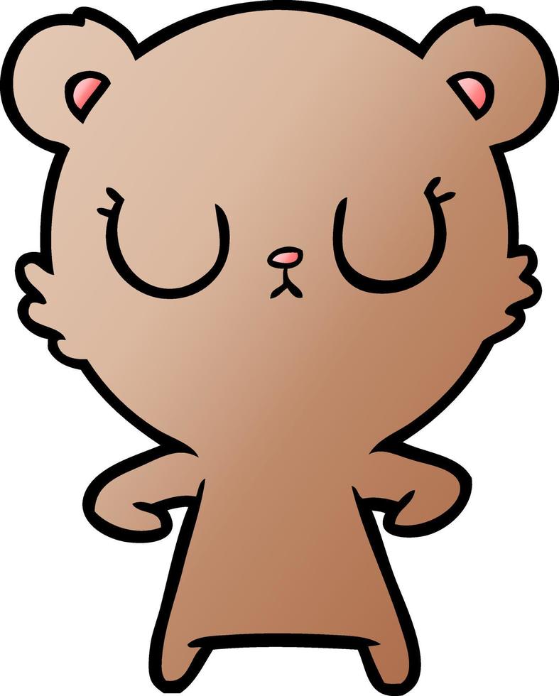 cachorro de oso de dibujos animados pacífico vector