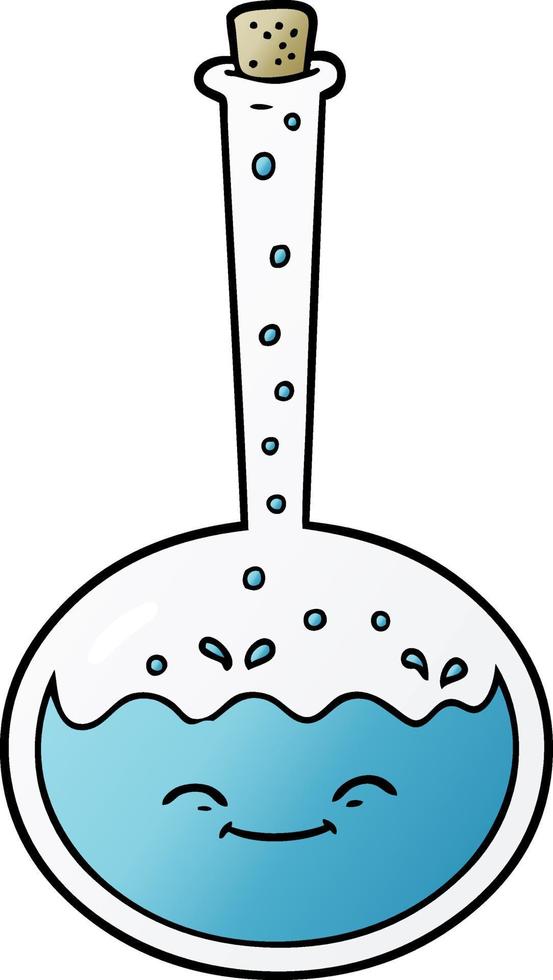 cartoon chemical reaction vector