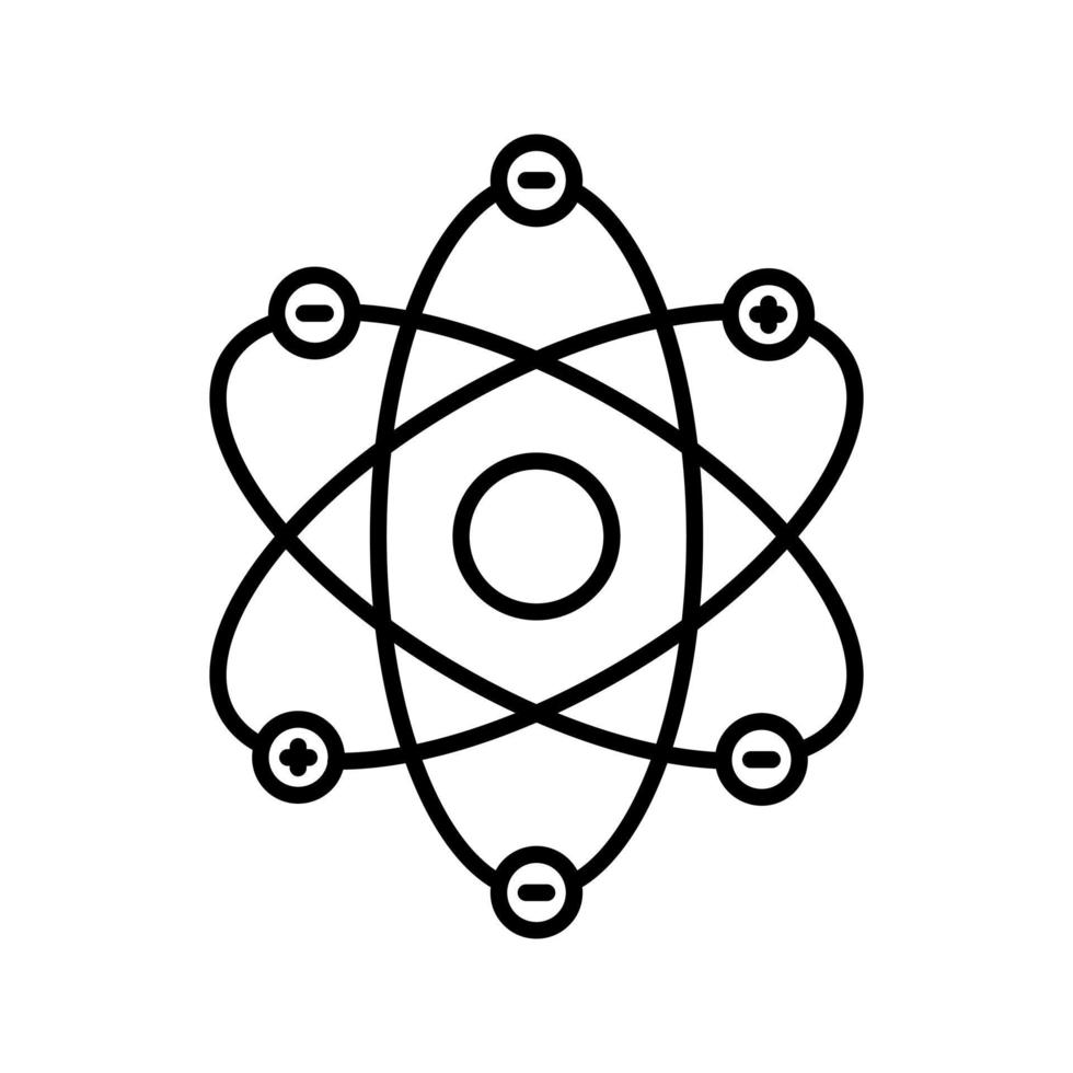 Atom Structure Vector Icon