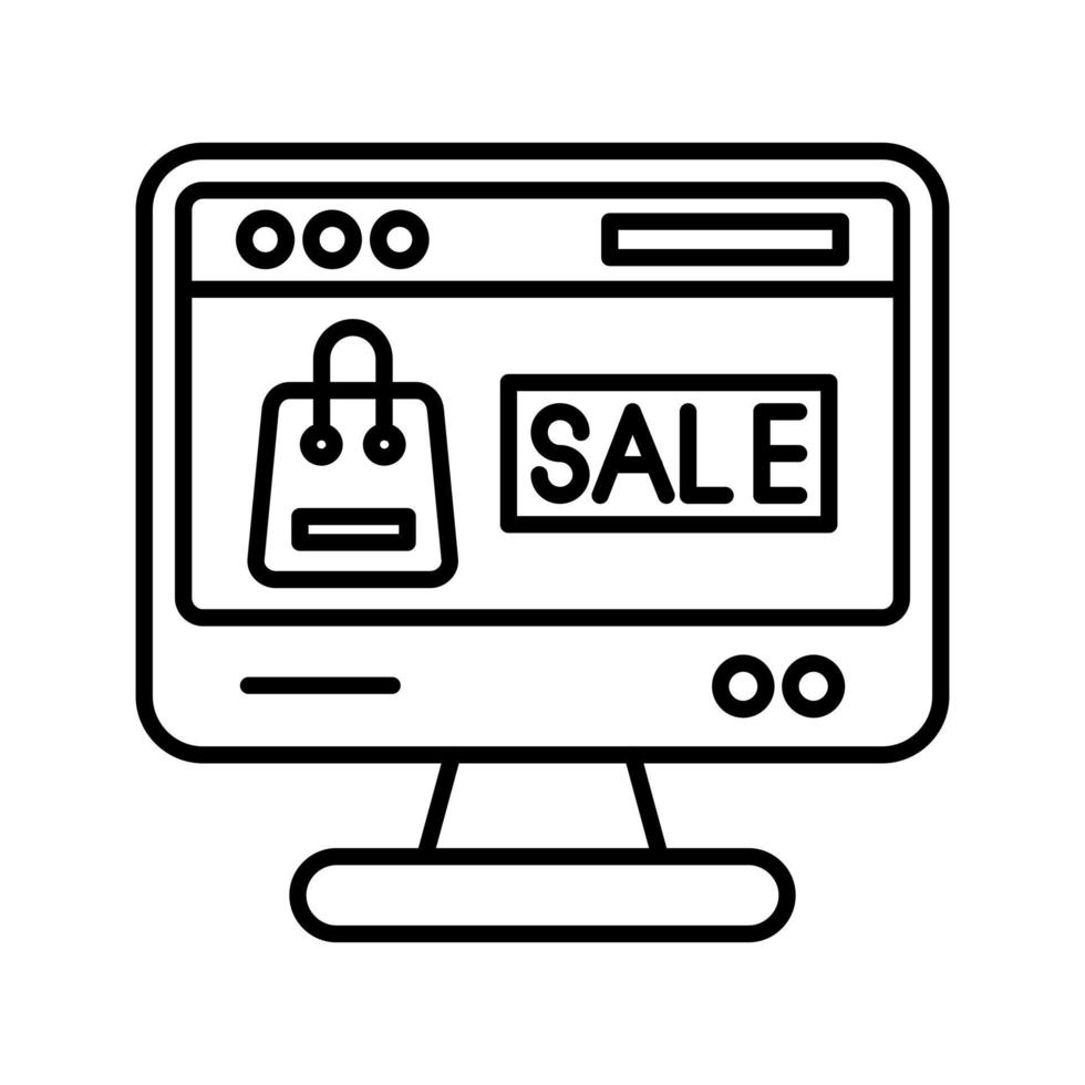 Online Sale Vector Icon