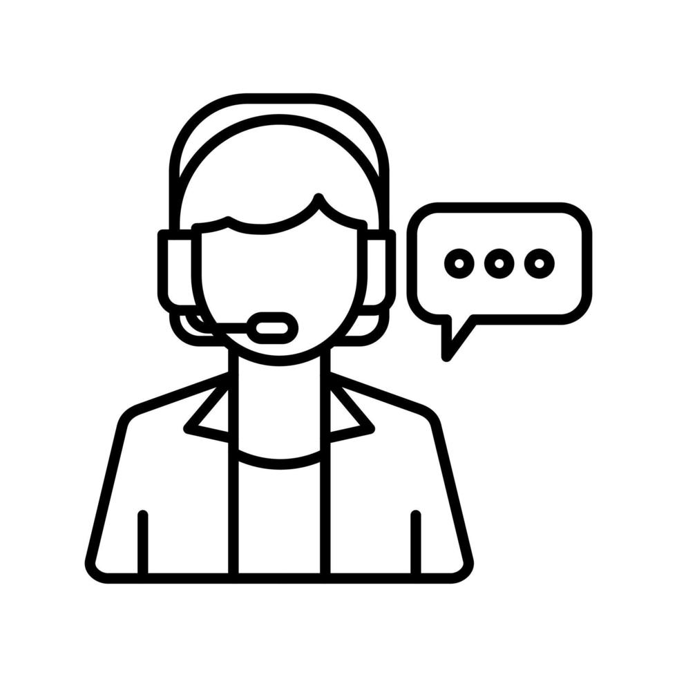 icono de vector de servicio al cliente 12426618 Vector en Vecteezy