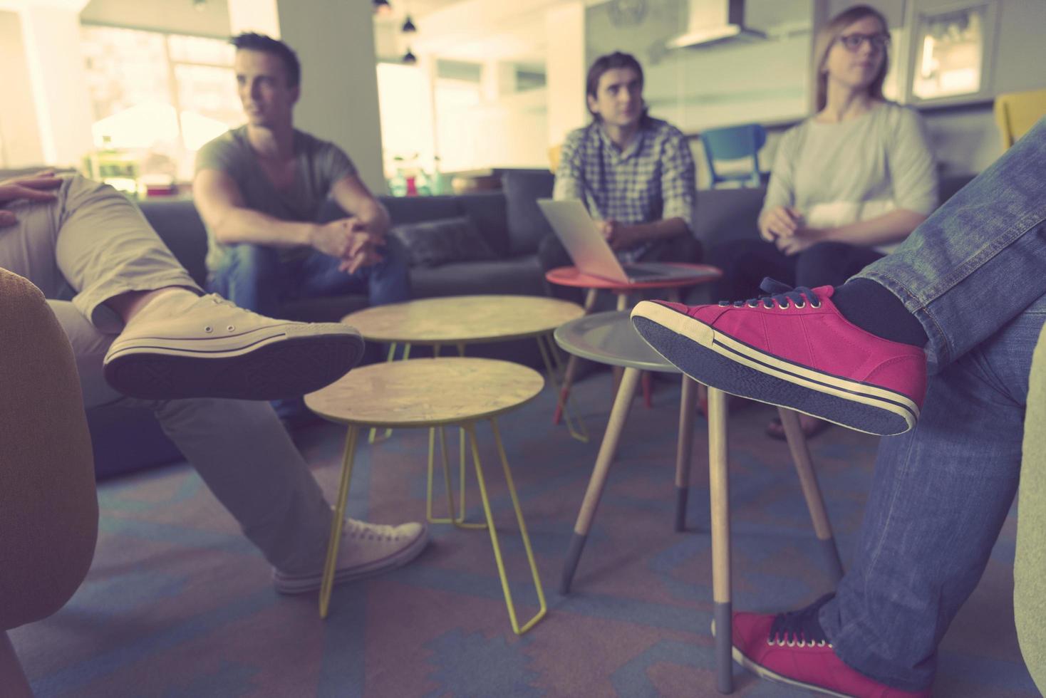 team meeting and brainstorming photo