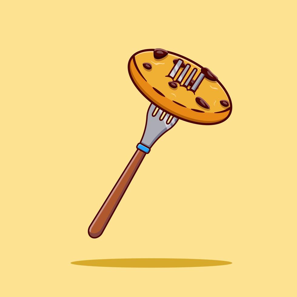 Cookies and Fork vector illustration